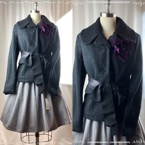 JOUJOU Jacqueline Kennedy style black jacket NWT